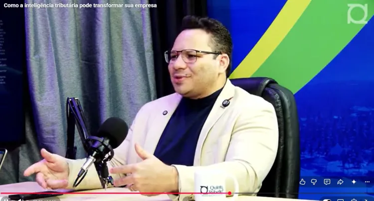 O contador piauiense Diego Messias (reprodução podcast Quinto & Rebello)